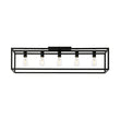 Load image into Gallery viewer, LightFixturesUSA - Industrial Minimalist Rectangle Cage Semi Flush Mount - Ceiling Light - Black -