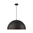 Load image into Gallery viewer, LightFixturesUSA - Industrial Oversized Large Metal Dome Pendant Light - Chandelier - Black - 15 in. (Pre - Order)