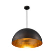 Load image into Gallery viewer, LightFixturesUSA - Industrial Oversized Large Metal Dome Pendant Light - Chandelier - Black - 15 in. (Pre - Order)