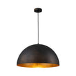 Load image into Gallery viewer, LightFixturesUSA - Industrial Oversized Large Metal Dome Pendant Light - Chandelier - Black - 15 in. (Pre - Order)