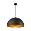 Load image into Gallery viewer, LightFixturesUSA - Industrial Oversized Large Metal Dome Pendant Light - Chandelier - Black - 15 in. (Pre - Order)