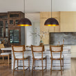 Load image into Gallery viewer, LightFixturesUSA - Industrial Oversized Large Metal Dome Pendant Light - Chandelier - Dark Copper - 15 in.