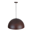Load image into Gallery viewer, LightFixturesUSA - Industrial Oversized Large Metal Dome Pendant Light - Chandelier - Dark Copper - 23 in.