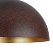 Load image into Gallery viewer, LightFixturesUSA - Industrial Oversized Large Metal Dome Pendant Light - Chandelier - Dark Copper - 23 in.