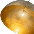 Load image into Gallery viewer, LightFixturesUSA - Industrial Oversized Large Metal Dome Pendant Light - Chandelier - Vintage Brass - 23 in.