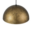 Load image into Gallery viewer, LightFixturesUSA - Industrial Oversized Large Metal Dome Pendant Light - Chandelier - Vintage Brass - 23 in.