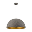 Load image into Gallery viewer, LightFixturesUSA - Industrial Oversized Large Metal Dome Pendant Light - Chandelier - Weathered Graphite - 15 in. (Pre - Order)