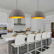 Load image into Gallery viewer, LightFixturesUSA - Industrial Oversized Large Metal Dome Pendant Light - Chandelier - Weathered Graphite - 39 in. (Customized & Non - returnable)