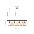 Load image into Gallery viewer, LightFixturesUSA - Italy Vintage Luxe Draped Amber Crystal Linear Chandelier - Chandelier - Red Rust -