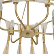 Load image into Gallery viewer, LightFixturesUSA-Ivory Woven Brass Open Drum Pendant Light-Chandelier-Ivory-