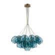 Load image into Gallery viewer, LightFixturesUSA - Lake House Cluster Blue Glass Globe Bubble Chandelier - Chandelier - Green Bubble -