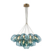 Load image into Gallery viewer, LightFixturesUSA - Lake House Cluster Blue Glass Globe Bubble Chandelier - Chandelier - Green Bubble -