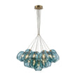 Load image into Gallery viewer, LightFixturesUSA - Lake House Cluster Blue Glass Globe Bubble Chandelier - Chandelier - Green Bubble -