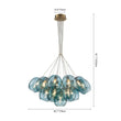 Load image into Gallery viewer, LightFixturesUSA - Lake House Cluster Blue Glass Globe Bubble Chandelier - Chandelier - Green Bubble -