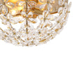 Load image into Gallery viewer, LightFixturesUSA - Luxe Brass Bloom Crystal Floral Cage Flush Mount Light - Ceiling Light - Gold -