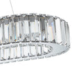Load image into Gallery viewer, LightFixturesUSA - Luxe Chrome Crystal Dimmable LED Oval Halo Island Pendant - Chandelier - Chrome -