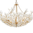 Load image into Gallery viewer, LightFixturesUSA - Luxe Gold Crystal Blossom Floral Basket Chandelier - Chandelier - Antique Gold -