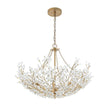 Load image into Gallery viewer, LightFixturesUSA - Luxe Gold Crystal Blossom Floral Basket Chandelier - Chandelier - Antique Gold -