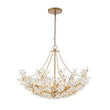 Load image into Gallery viewer, LightFixturesUSA - Luxe Gold Crystal Blossom Floral Basket Chandelier - Chandelier - Antique Gold -