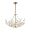 Load image into Gallery viewer, LightFixturesUSA - Luxe Gold Crystal Blossom Floral Basket Chandelier - Chandelier - Antique Gold -
