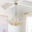 Load image into Gallery viewer, LightFixturesUSA - Luxe Gold Crystal Blossom Floral Basket Chandelier - Chandelier - Antique Gold -
