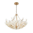 Load image into Gallery viewer, LightFixturesUSA - Luxe Gold Crystal Blossom Floral Basket Chandelier - Chandelier - Antique Gold -