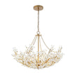 Load image into Gallery viewer, LightFixturesUSA - Luxe Gold Crystal Blossom Floral Basket Chandelier - Chandelier - Antique Gold -
