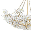 Load image into Gallery viewer, LightFixturesUSA - Luxe Gold Crystal Blossom Floral Basket Chandelier - Chandelier - Antique Gold -