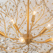 Load image into Gallery viewer, LightFixturesUSA - Luxe Gold Crystal Blossom Floral Basket Chandelier - Chandelier - Antique Gold -