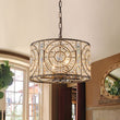 Load image into Gallery viewer, LightFixturesUSA - Luxe Moroccan Antique Crystal Drum Cage Chandelier - Chandelier - 15.7 in. -