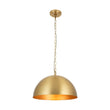 Load image into Gallery viewer, LightFixturesUSA - Luxe Oversized Brushed Brass Iron Large Dome Pendant Light - Pendant Light - 23.6 in. -