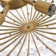 Load image into Gallery viewer, LightFixturesUSA - Luxe Sculpture Bloom Glass Floral Brass Basket Chandelier - Chandelier - Gold -