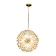 Load image into Gallery viewer, LightFixturesUSA - Luxury Bloom Dandelion Crystal Firework Chandelier - Chandelier - Brass -