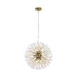 Load image into Gallery viewer, LightFixturesUSA - Luxury Bloom Dandelion Crystal Firework Chandelier - Chandelier - Brass -