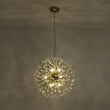 Load image into Gallery viewer, LightFixturesUSA - Luxury Bloom Dandelion Crystal Firework Chandelier - Chandelier - Brass -