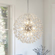 Load image into Gallery viewer, LightFixturesUSA - Luxury Bloom Dandelion Crystal Firework Chandelier - Chandelier - Chrome -