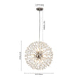 Load image into Gallery viewer, LightFixturesUSA - Luxury Bloom Dandelion Crystal Firework Chandelier - Chandelier - Chrome -