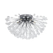 Load image into Gallery viewer, LightFixturesUSA - Luxury Bloom Dandelion Crystal Semi Flush Mount - Ceiling Light - Brass -