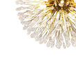 Load image into Gallery viewer, LightFixturesUSA - Luxury Bloom Dandelion Crystal Semi Flush Mount - Ceiling Light - Brass -