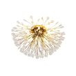 Load image into Gallery viewer, LightFixturesUSA - Luxury Bloom Dandelion Crystal Semi Flush Mount - Ceiling Light - Brass -