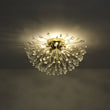 Load image into Gallery viewer, LightFixturesUSA - Luxury Bloom Dandelion Crystal Semi Flush Mount - Ceiling Light - Brass -