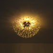 Load image into Gallery viewer, LightFixturesUSA - Luxury Bloom Dandelion Crystal Semi Flush Mount - Ceiling Light - Brass -