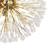 Load image into Gallery viewer, LightFixturesUSA - Luxury Bloom Dandelion Crystal Semi Flush Mount - Ceiling Light - Brass -