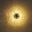 Load image into Gallery viewer, LightFixturesUSA - Luxury Bloom Dandelion Crystal Semi Flush Mount - Ceiling Light - Brass -