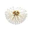 Load image into Gallery viewer, LightFixturesUSA - Luxury Bloom Dandelion Crystal Semi Flush Mount - Ceiling Light - Brass -