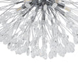 Load image into Gallery viewer, LightFixturesUSA - Luxury Bloom Dandelion Crystal Semi Flush Mount - Ceiling Light - Chrome -