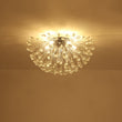 Load image into Gallery viewer, LightFixturesUSA - Luxury Bloom Dandelion Crystal Semi Flush Mount - Ceiling Light - Chrome -