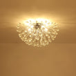 Load image into Gallery viewer, LightFixturesUSA - Luxury Bloom Dandelion Crystal Semi Flush Mount - Ceiling Light - Chrome -