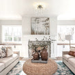 Load image into Gallery viewer, LightFixturesUSA - Luxury Bloom Dandelion Crystal Semi Flush Mount - Ceiling Light - Chrome -