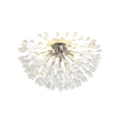 Load image into Gallery viewer, LightFixturesUSA - Luxury Bloom Dandelion Crystal Semi Flush Mount - Ceiling Light - Chrome -